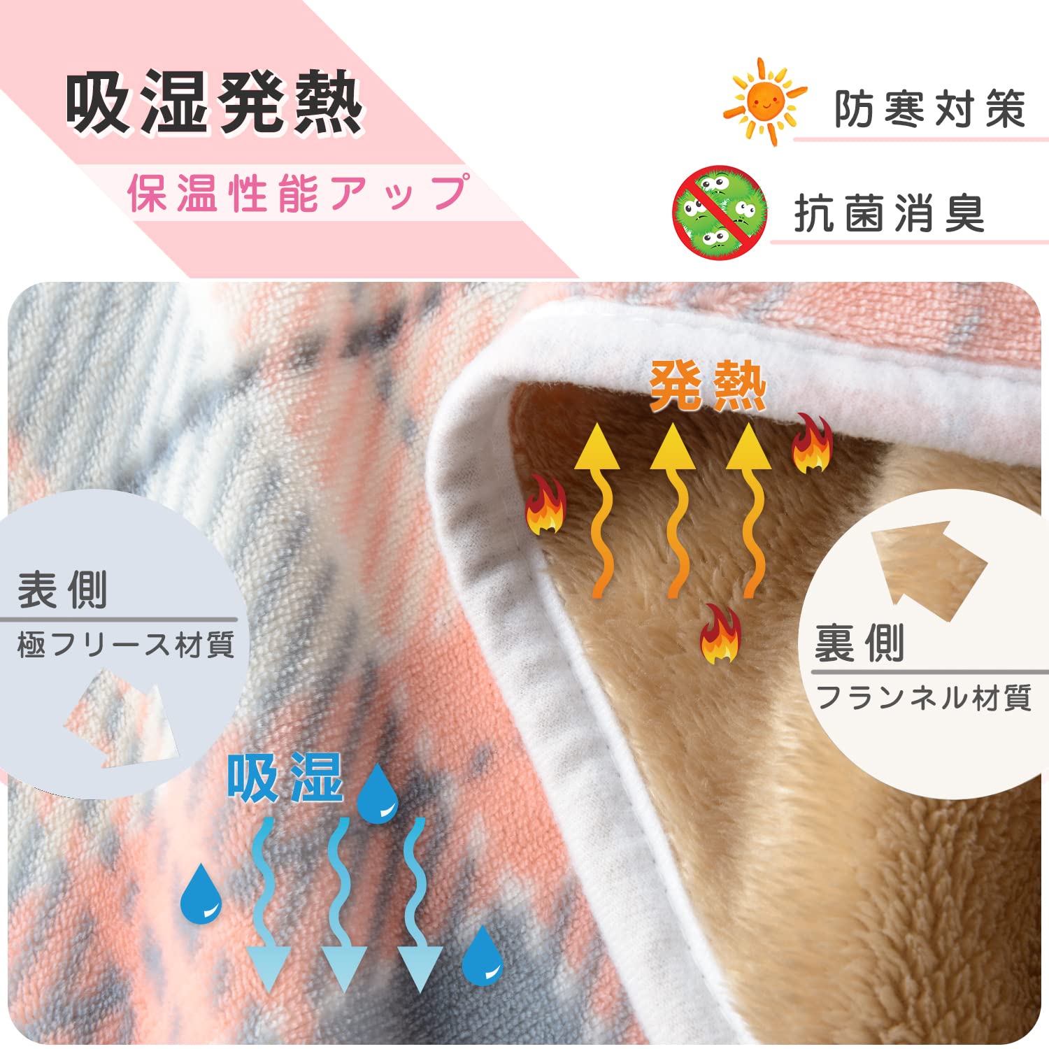Amazon｜HAPGO ひざ掛け ブランケット 大判 選べる5色2サイズ 4way 