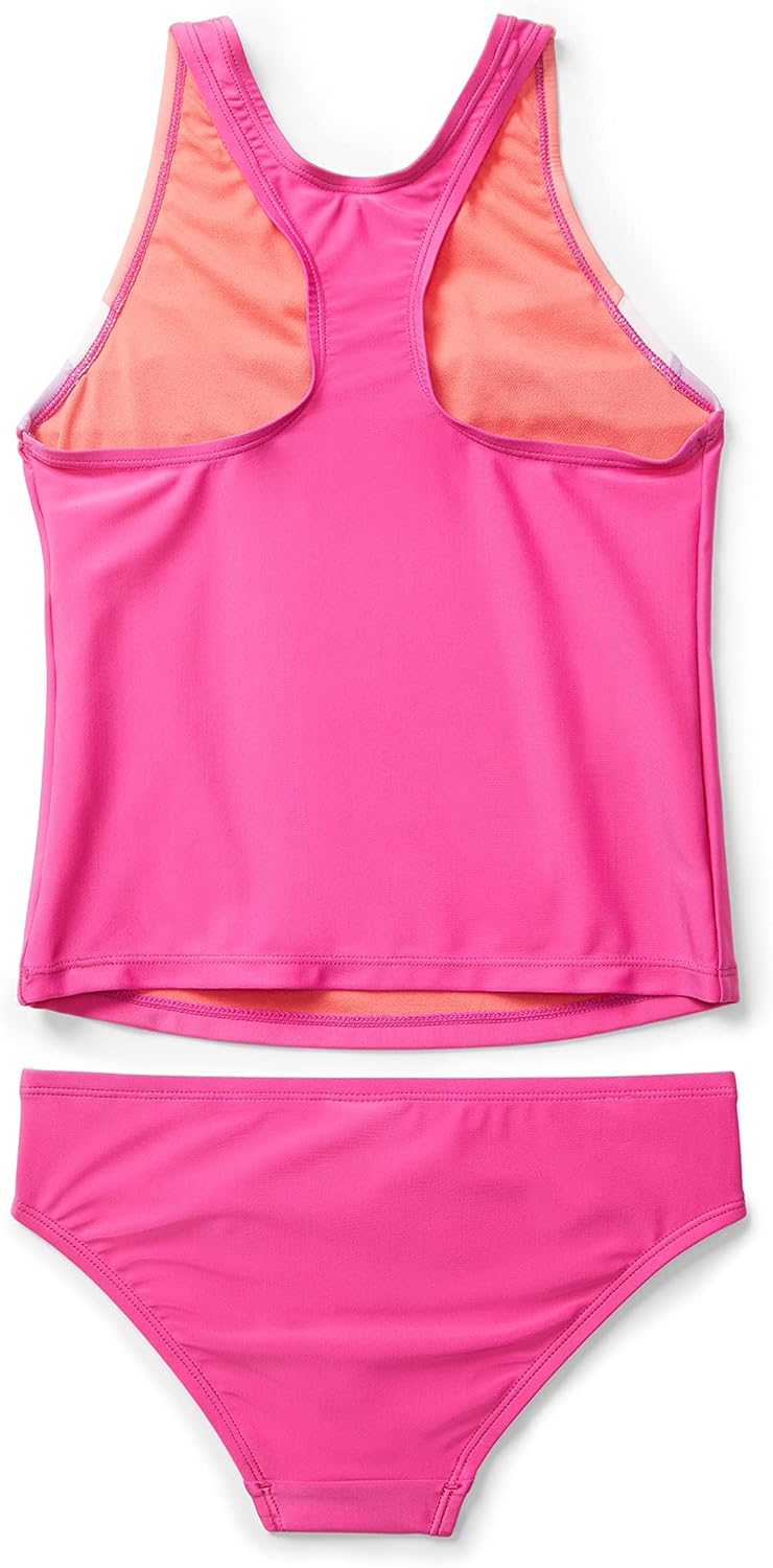 Speedo Girls' Swimsuit Two Piece Tankini Thick Strap : Clothing, Shoes & Jewelry