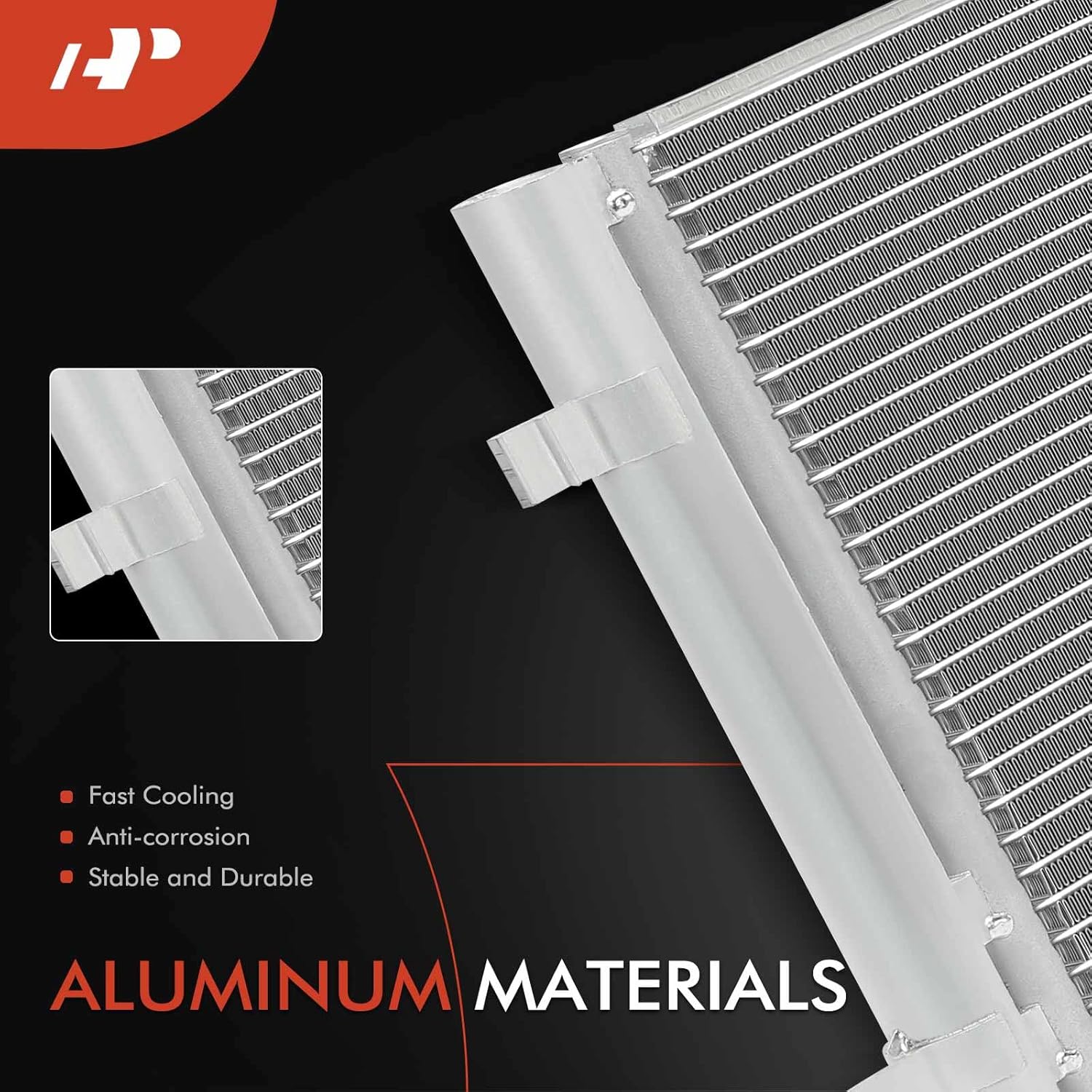 A-Premium Air Conditioning A/C Condenser Compatible with Hyundai Kona 2018 2019 2020 2021 1.6L, Replace# 97606J9020