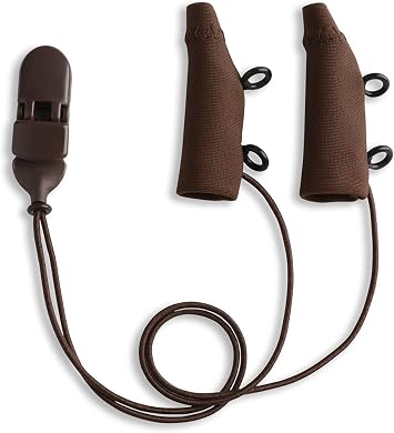 Ear Gear Original Corded Eyeglasses Protect Hearing Aids or Hearing Amplifiers from Dirt, Sweat, Moisture, Loss, Wind Fits Hearing Instruments 1.25 to 2