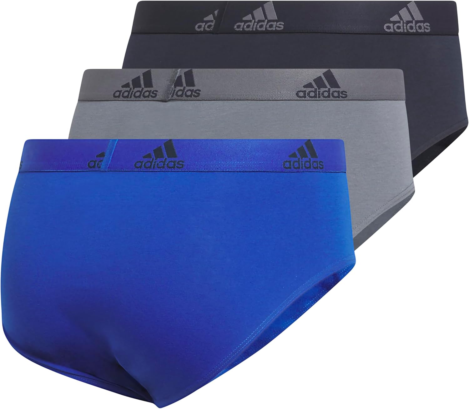 adidas mens Performance Stretch Cotton Brief Underwear (3-pack) Designed for Active Comfort and All Day Wear. - Image 6