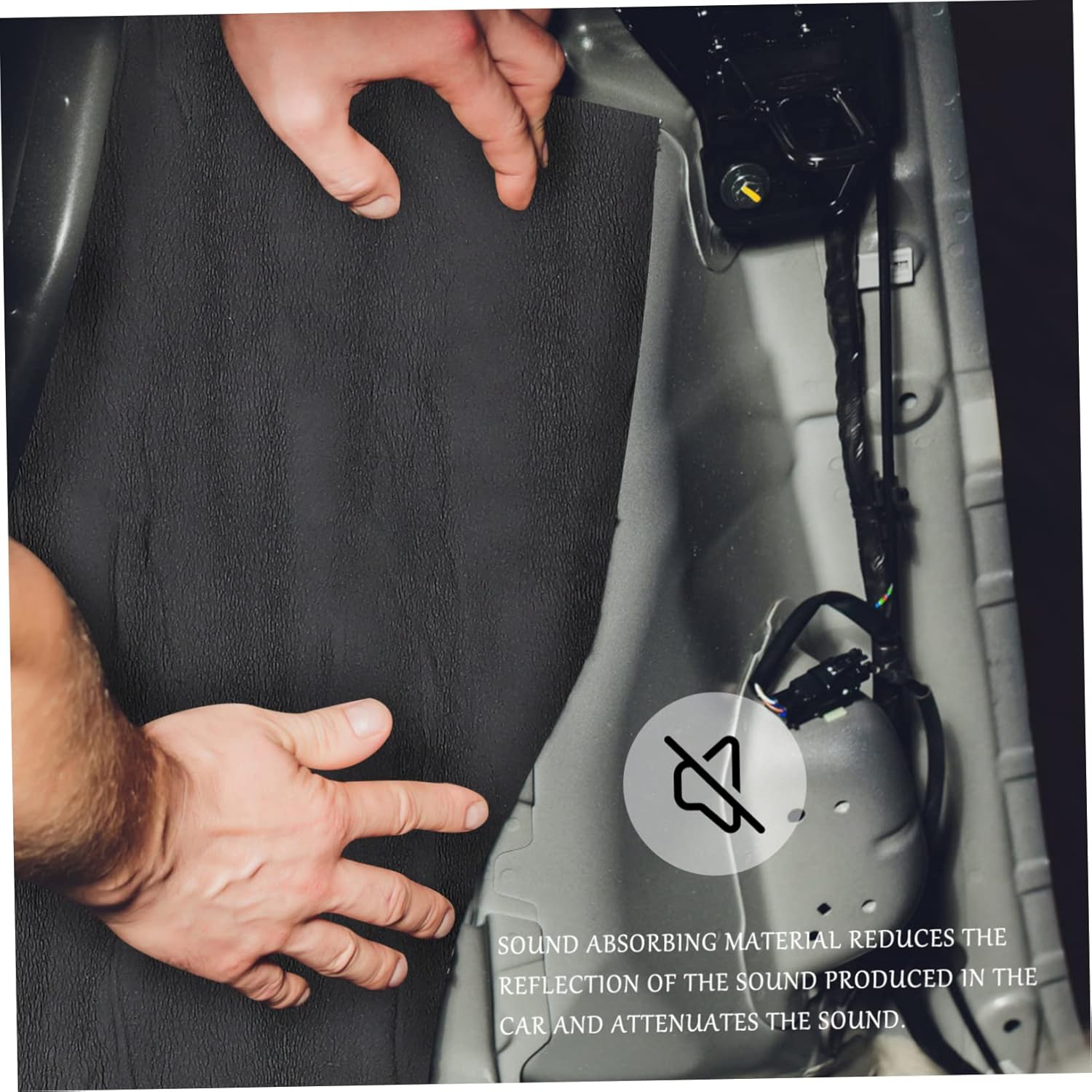 Car Sound Insulation Board Thick Noise Reduction Panel for Automotive Vibration Damping and Sound Absorption Multi-use Soundproof Pad for Walls Ceilings Doors