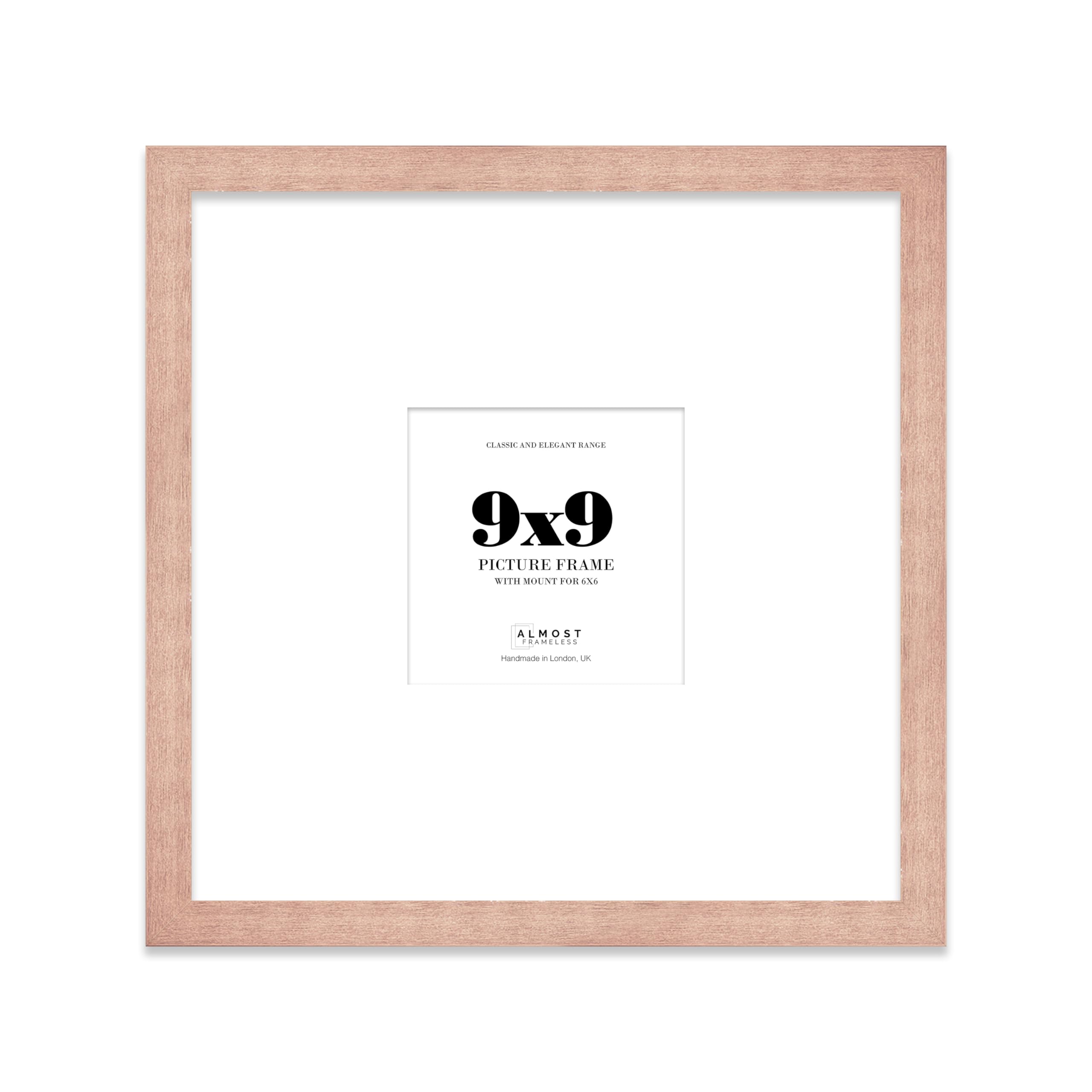 9X9" Bronze Picture Frame9X9" Square Frame With 6X6" Mount For 9X9"/6X6" Pictures Art Deco Style Room Decor1 Pack from B&Q