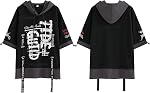 XYXIONGMAO Techwear Chemise Japonais Streetwear Hip Hop Chemises Homme Graphic T Alphabet Design Workwear Gothique Hoodie