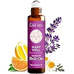 Gya Labs Sleep Essential Oil Roll On - 0.34 Fl Oz - Travel Size Roller for Camping, Skin, Aromatherapy Relief, Convenience