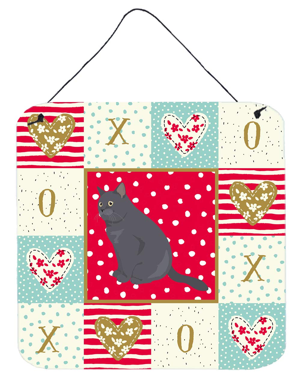 Décoration chat British Shorthair Love pour célébrer votre compagnon