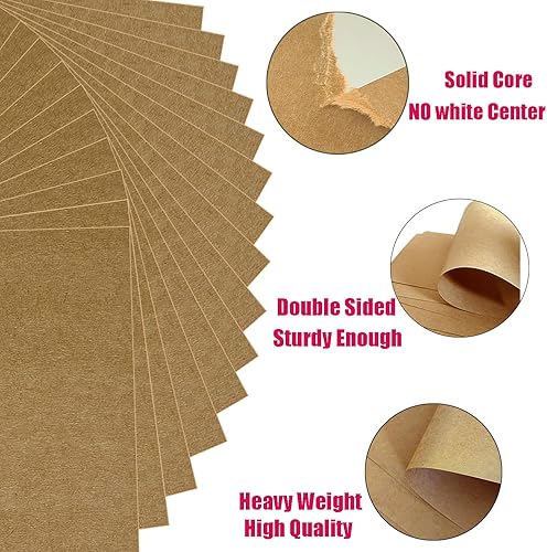 Miniatura 10 de Baisunt 20 hojas de cartulina roja y verde oscuro con tema navideño grueso en blanco para proyectos de arte, álbumes de recortes, tarjetas e