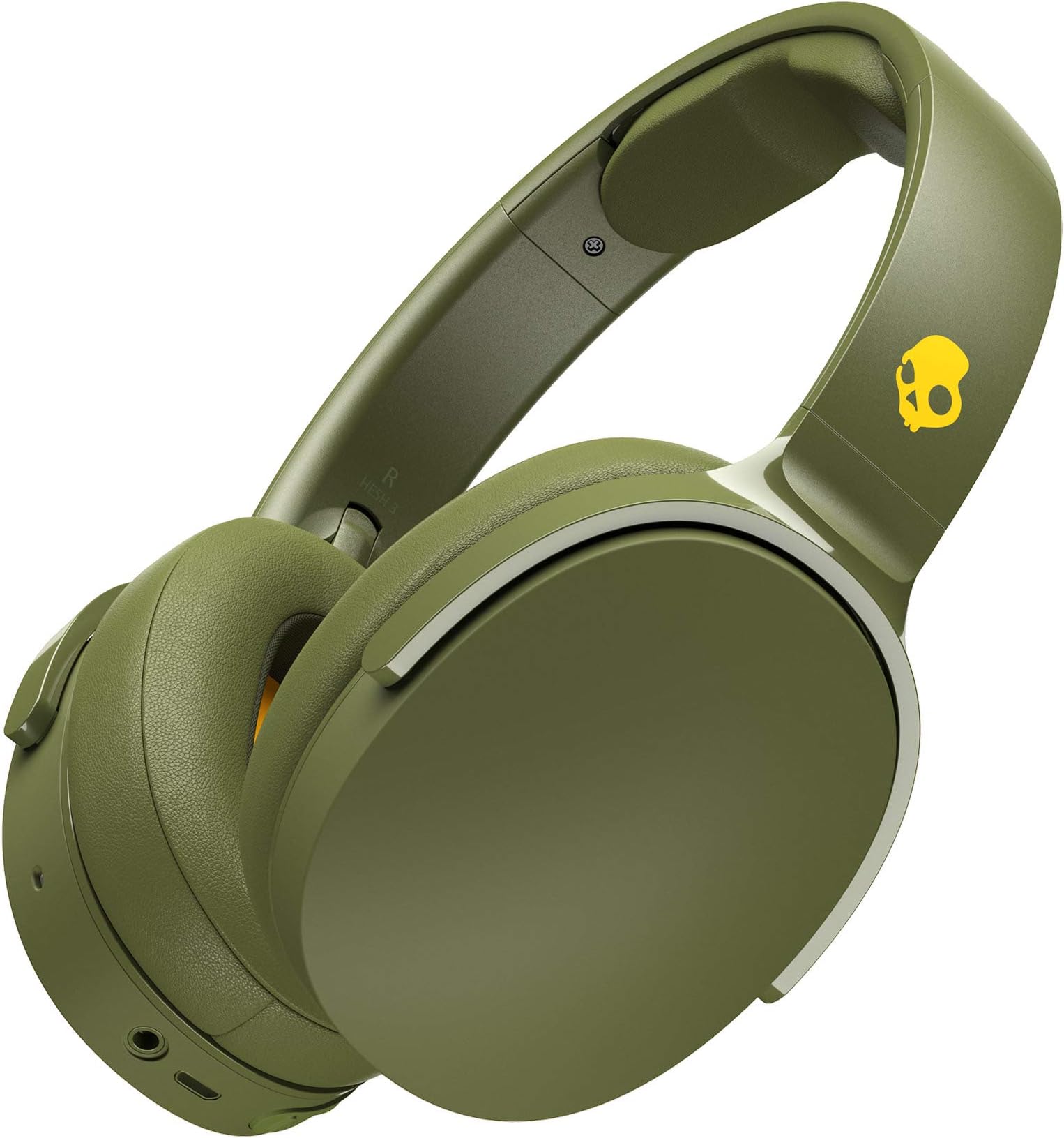 Skullcandy Hesh 3 Bluetooth Wireless Over-Ear Headphones with Microphone and Rapid Charge 22-Hour Battery - Moss
