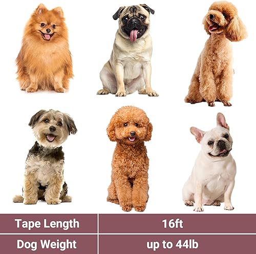 Miniatura 6 de Segarty Correa retráctil para perro, correa resistente de 16 pies para perros medianos y pequeños de hasta 44 libras, asa antideslizante de 360 sin