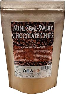 Mini Semi-Sweet CHOCOLATE CHIPS 4.5LB Pouch are small chips of semi swee...