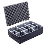 CVPKG Grey padded divider set to fit Pelican 1500. Dividers and lid foam.