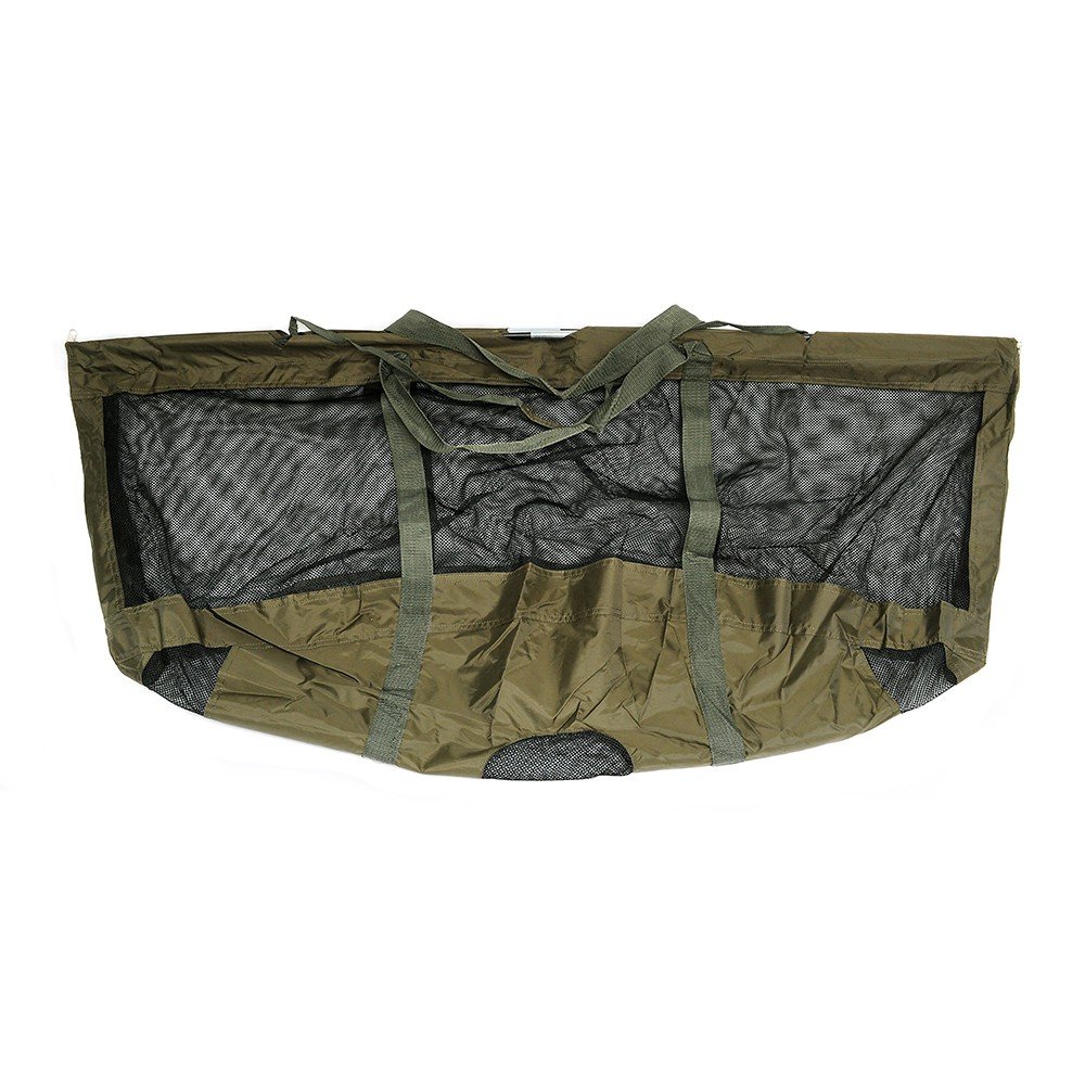 Lucx Karpfen-Wiegeschlinge - Faltbarer Carp Weigh Sling mit Transporttasche (75 x 17 cm) - Soft-Mesh Wiegesack zum Wiegen & Releasen von Karpfen, Hecht & Co.