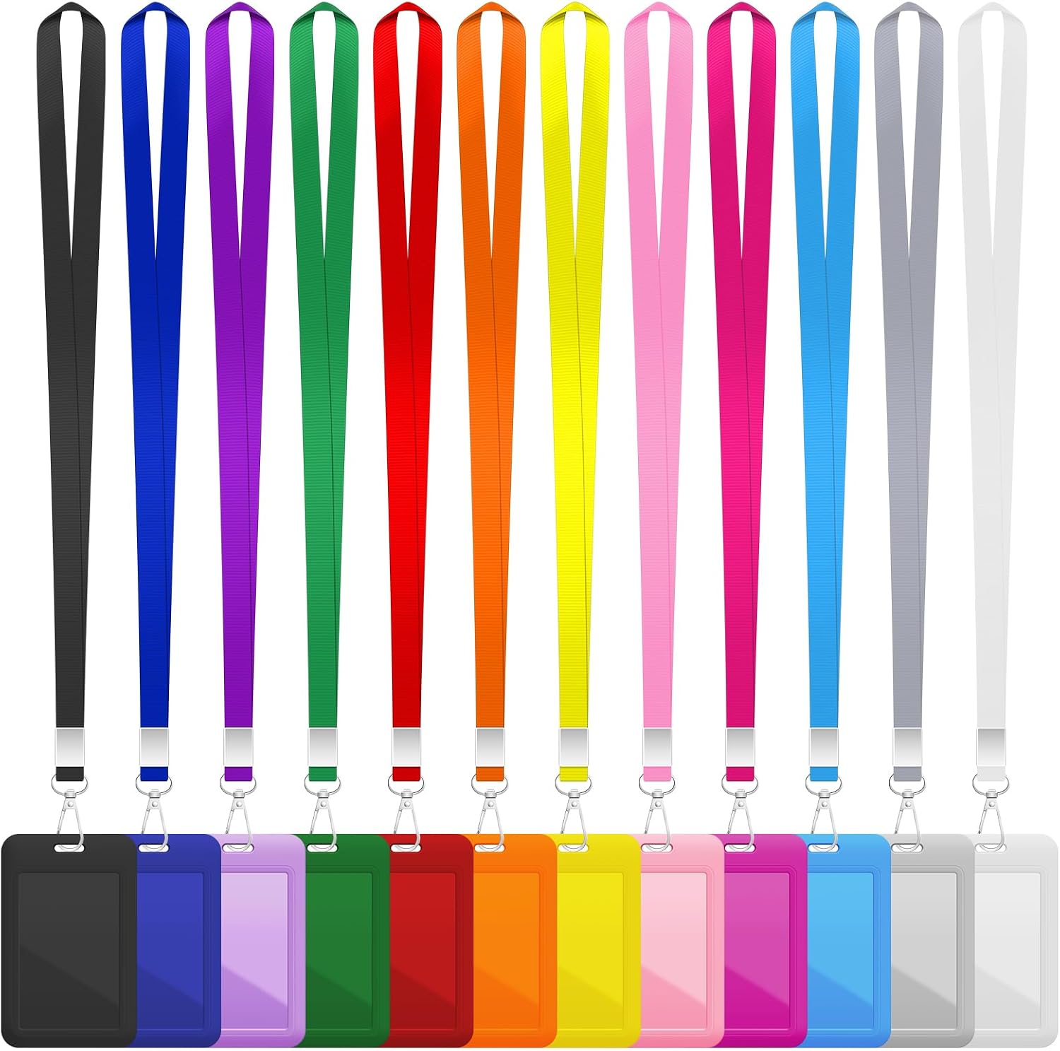 Amazon Bagous 12 Pack Lanyards For ID Badges Sliding ID Badge Amazon bagous 12 pack lanyards for id badges sliding id badge
