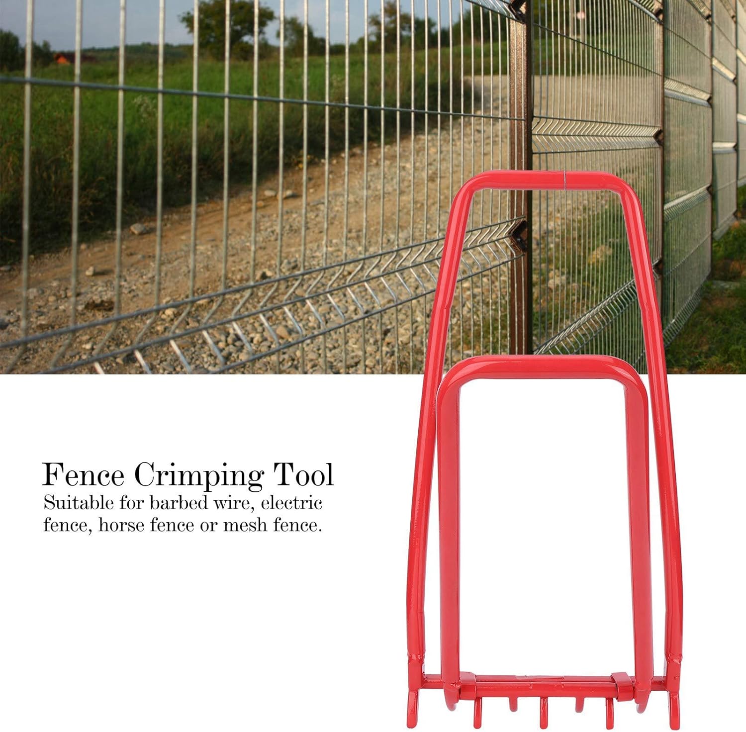 Fence Repair Tool, Heavy Duty Fence Stretcher for Electric, Barbed and Mesh Fences, Durable Wire Tightener for Farm, Ranch and Outdoor Use