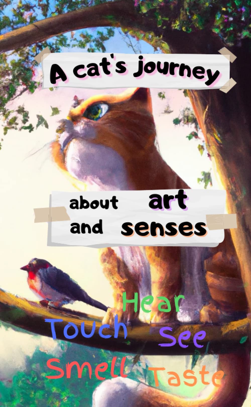 A cat's journey about Art and Senses: A story about a playful cat's adventure of discovering all of it Senses.