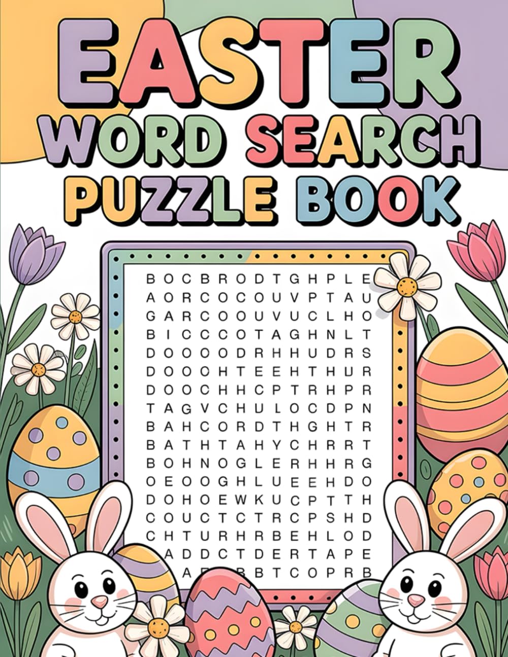 Easter Word Search Puzzle Book: Large Print Springtime Puzzles for Stress Relief and Relaxation | Easter Basket Stuffers for Adults, Seniors, Women and Men