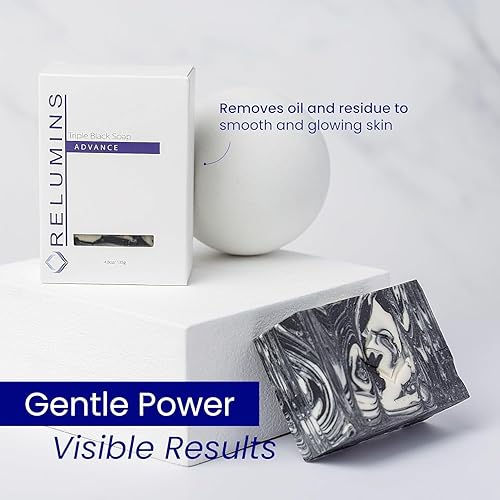 Miniatura 2 de Relumins Jabón profesional de triple acción de fórmula de spa, fórmula suave con extractos de plantas naturales para piel normal y sensible, barra