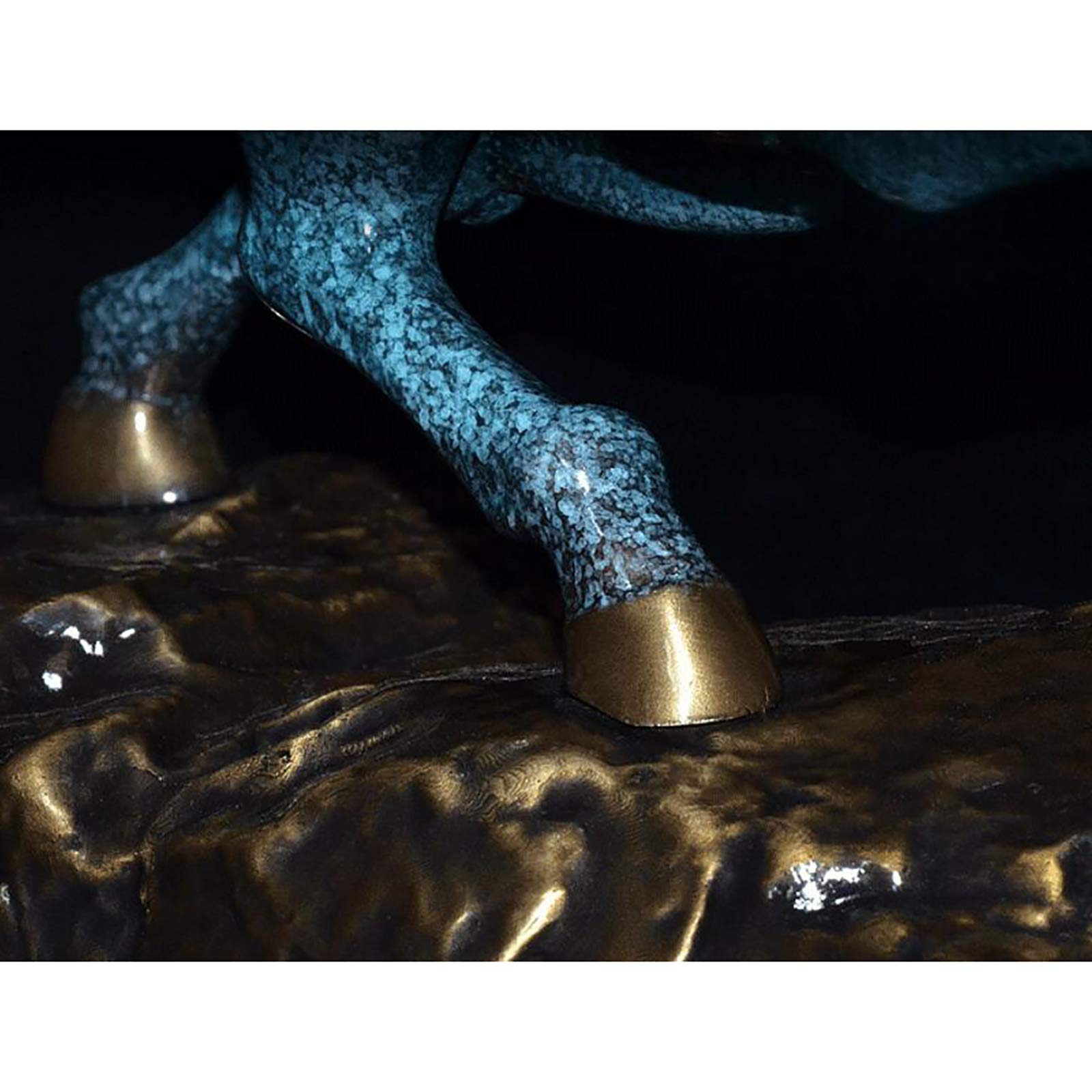 Feng Shui Suerte Animal Estatua Y Escultura Colección Regalo Toro Feroz Estatua Decoraciones Toro,Wall Street Toro Arte Decoración,Latón Muñeca Estatua-Bronce c 15.7 años