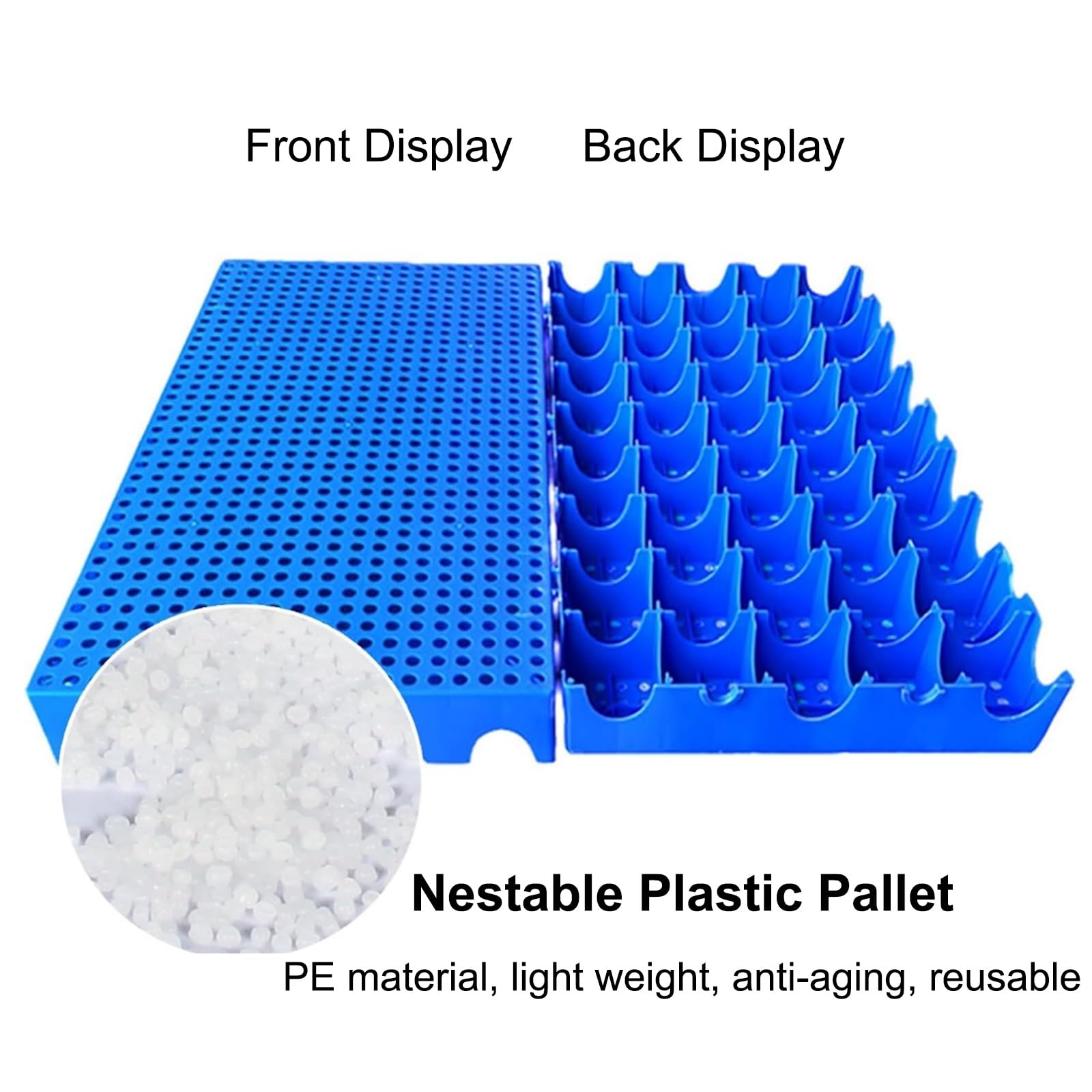Oddychająca Plastikowa Paleta Wentylacyjna, Trwała Podkładka Do Siatki HDPE, Wodoodporne Siatki Stojaki Na Artykuły, Palety Podłogowe Do Garaży Kuchennych(50x50x5cm)