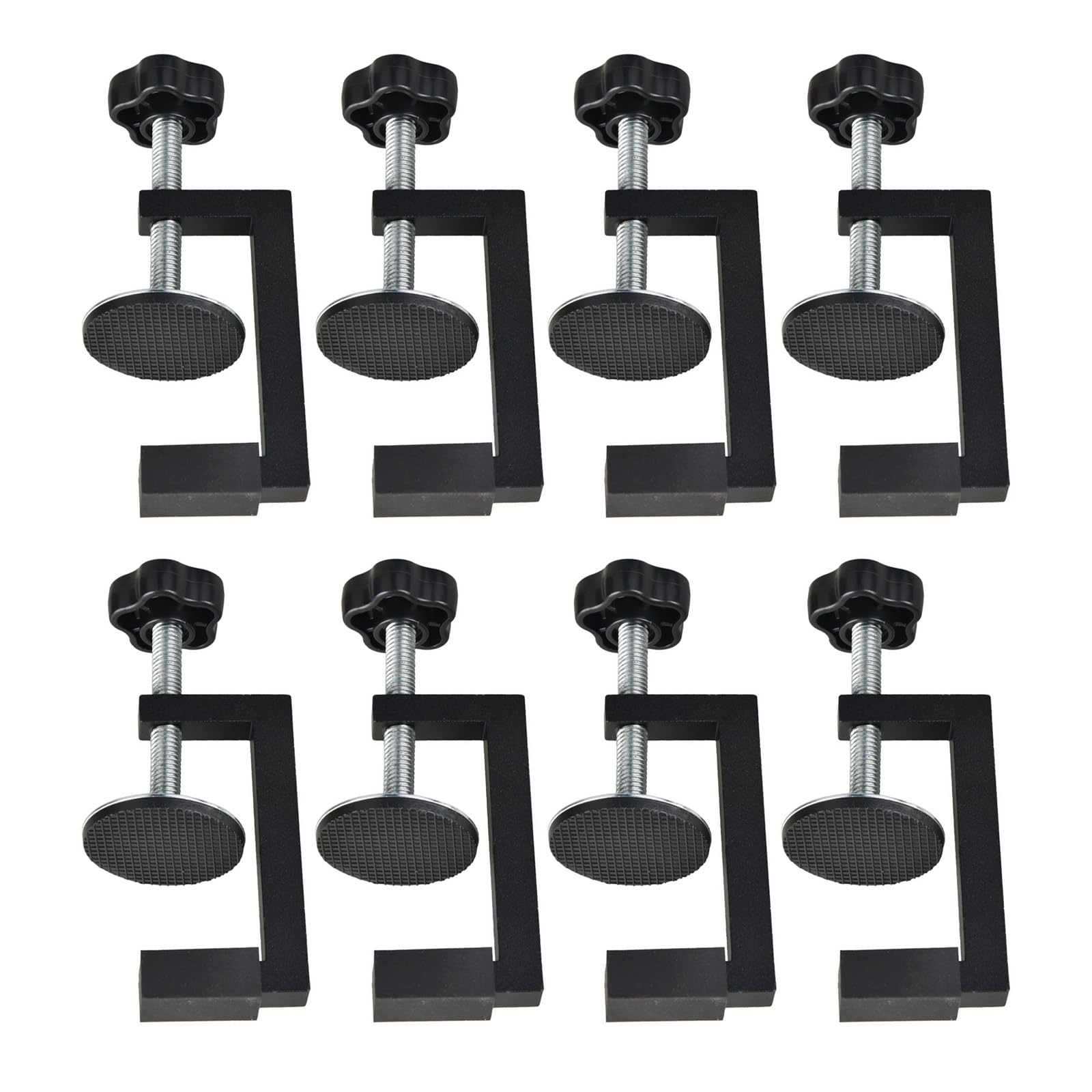 Tsophreniq Of 8 Multifunctional C Clamps With Anti Scratch Rubber Pads For Woodworkers And Welders Construction Woodwork Tasks Woodworking Clamp