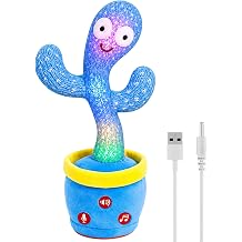 Dancing Talking Cactus Toy, Rechargeable Baby Gifts, Singing Voice Repeat