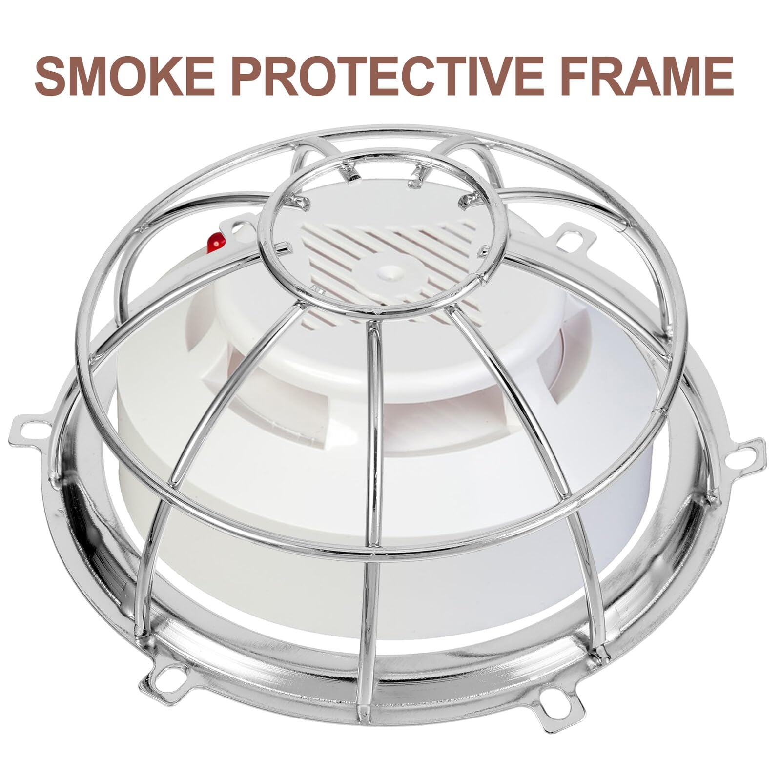 7 Piezas Protector Metálico para Detector de Incendios Montaje Pared Resistente para Rociadores y para Hogares y Comercios Diseño Duradero y