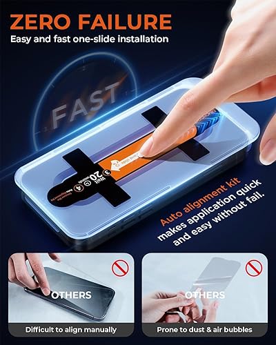 Miniatura 9 de DIMONCOAT Paquete de 4 protectores de pantalla de privacidad para iPhone 12 Pro Max armadura de privacidad invisible kit de alineación automática