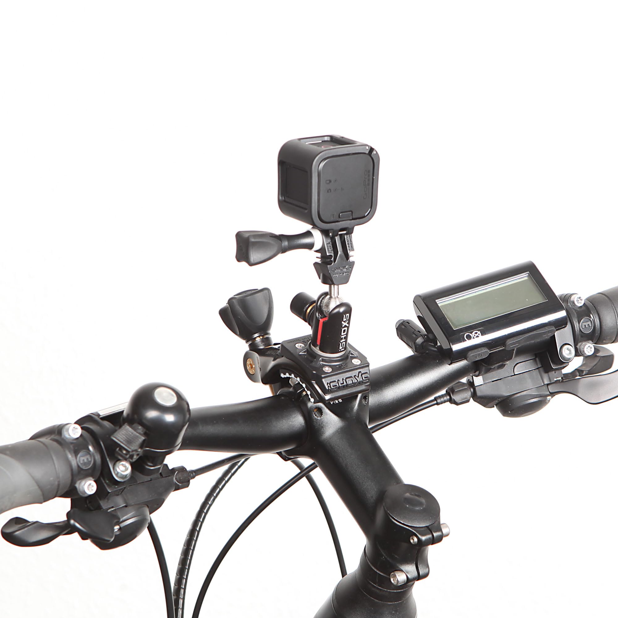 Cobra SLS-X Action Supporto in Alluminio per GoPro e Action Cam | Regolabile a 360°, Stabile e Antivibrazioni, Ø 15–50 mm, Ideale per MTB, Moto, Bici da Strada e Off-Road