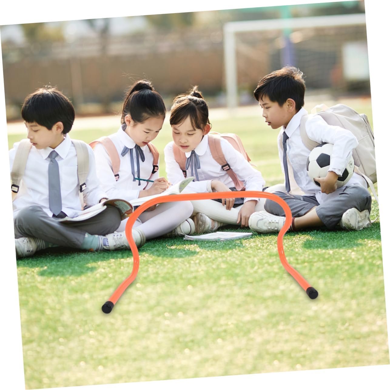 KICHOUSE 4pcs Agility Hurdles for Boys and Girls Training Equipment for Soccer Basketball Fitness Speed Coordination and Flexibility Sports Activities