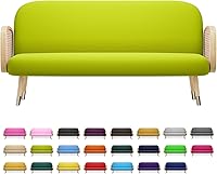 Vista 15 de MoNiBloom Funda para futón de tamaño Queen, elástica, sin brazos, funda para sofá sin brazos, protector de muebles, duradera y lavable, con Cereza