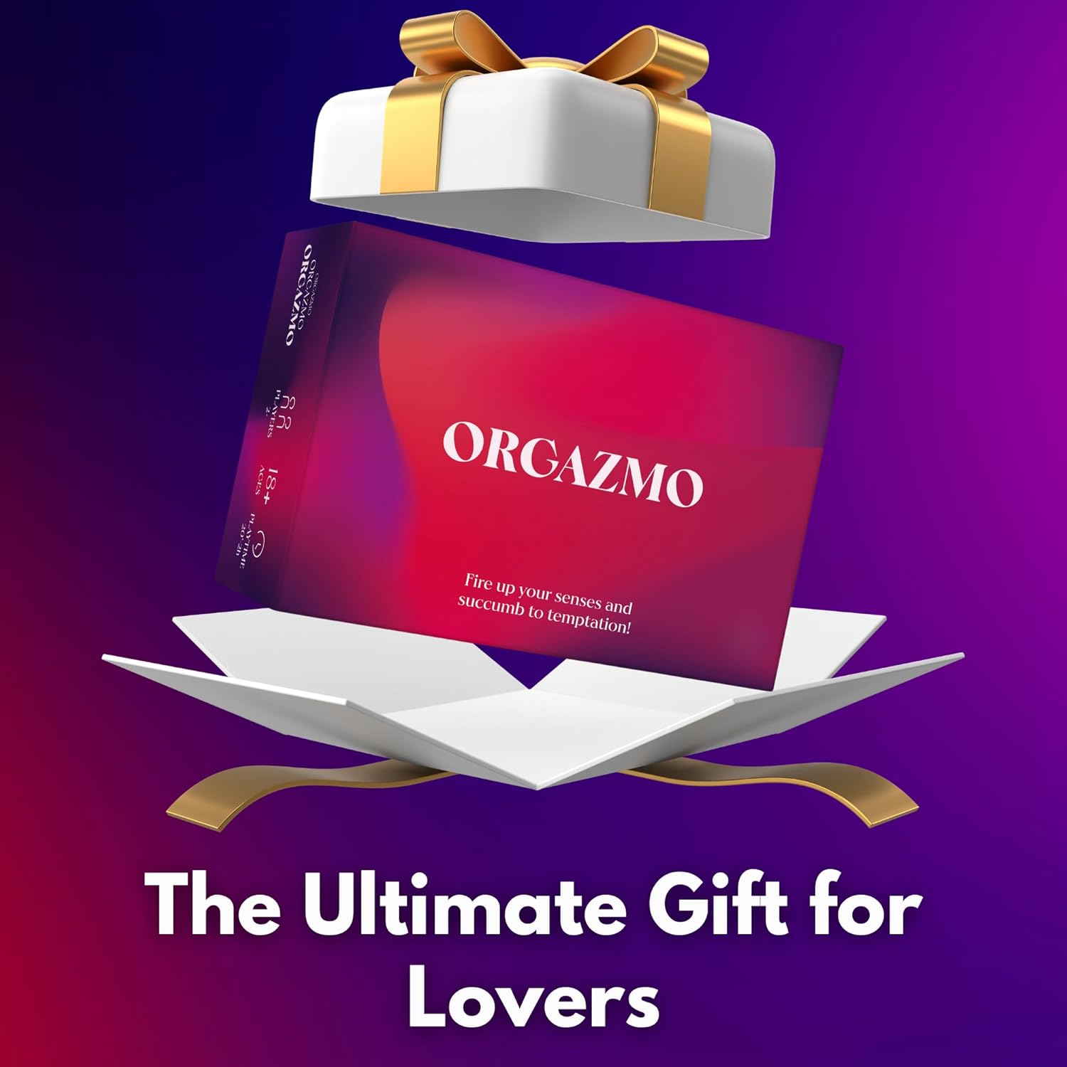 Oh Happy Games ORGAZMO - The Hilarious Couples Card Game | 100 Daring, Romantic and Spicy Challenges for 2 Players for Couples, Valentine, Date Nights | Ages 16+