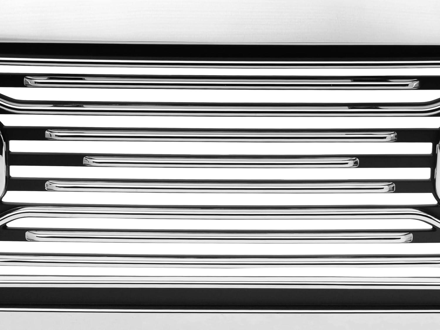 Armordillo Big Horn Horizontal Style Front Hood Bumper Grille Compatible With 2010 2011-2018 Dodge Ram 2500/3500 / 4500/5500|8738665|Chrome