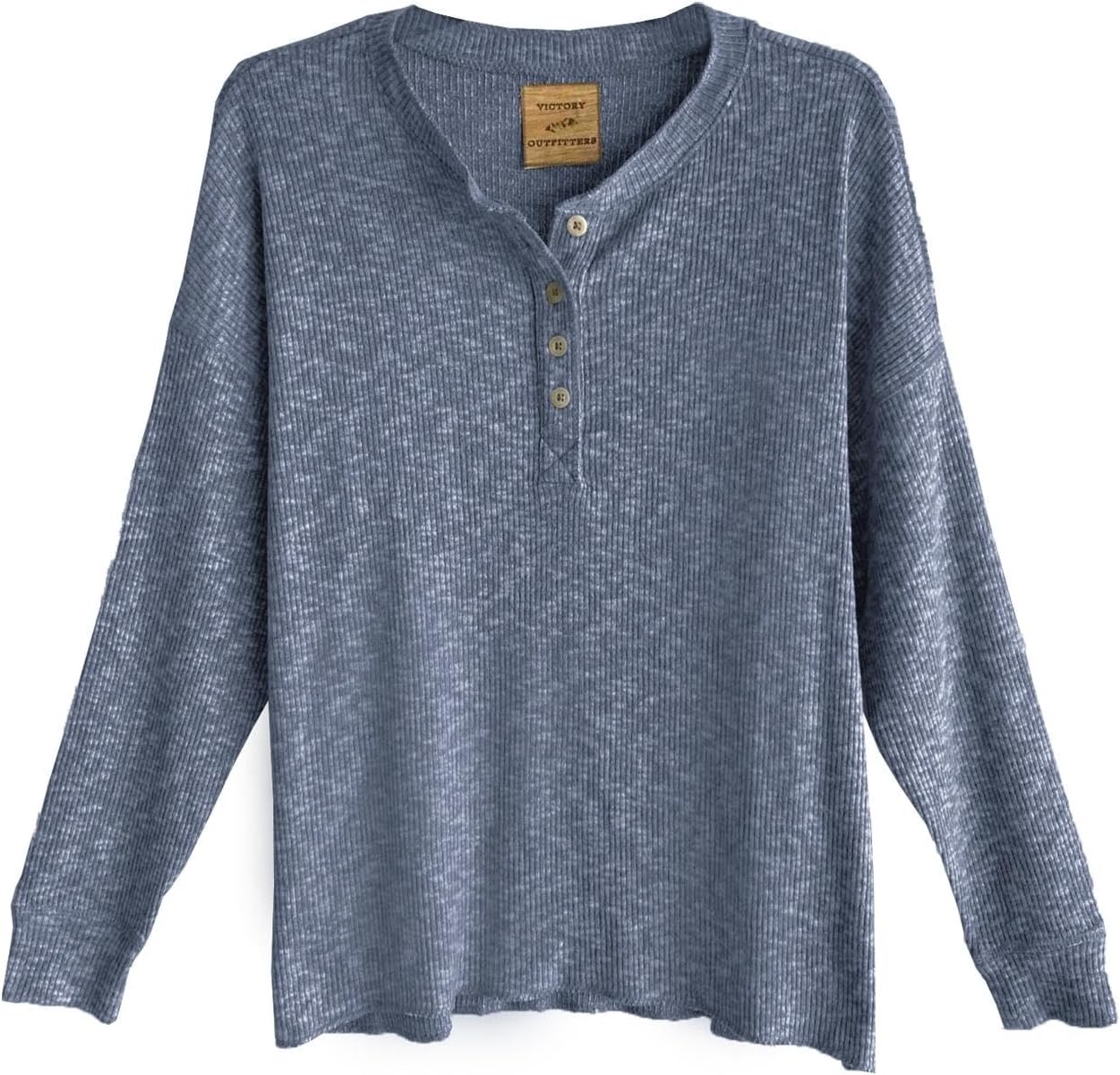Victory Women's Long Sleeve Texture Thermal Henley