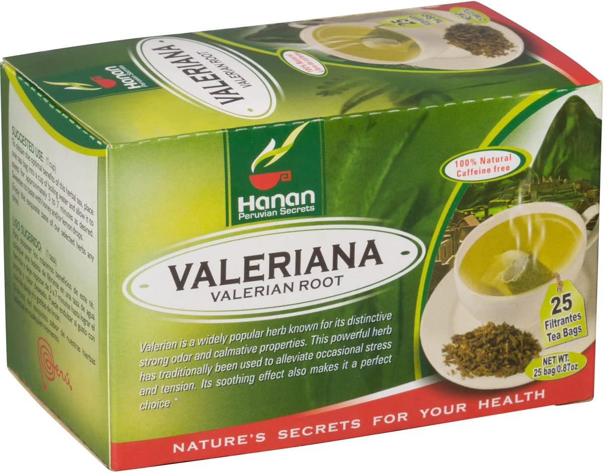 Valerian Root Tea (Valeriana) - 25 Tea Bags of Valerian Root – Herbal ...