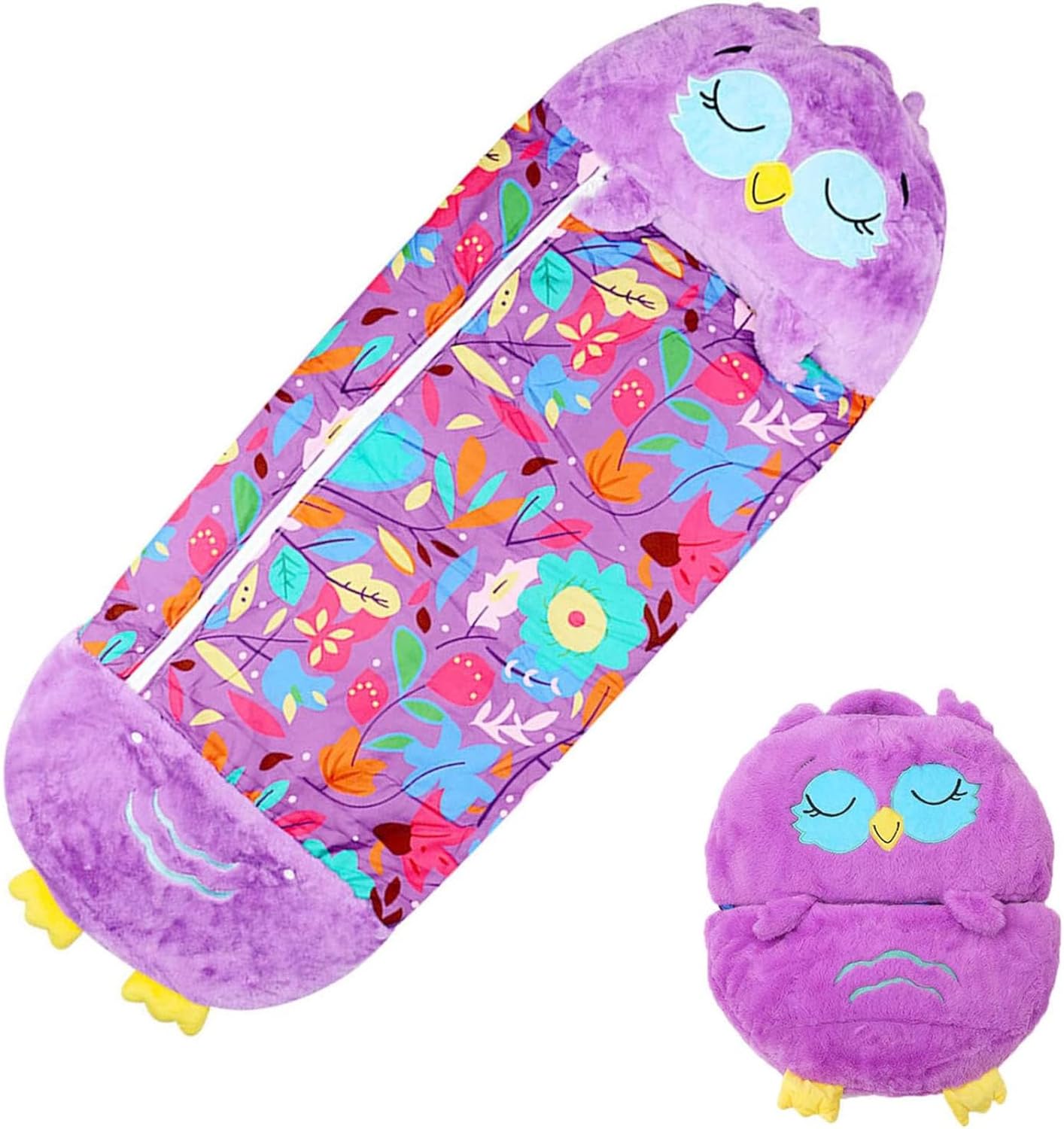 LEgdor Kids Nappers Sleeping Bag with Pillow, 2 in 1 Adorable Large