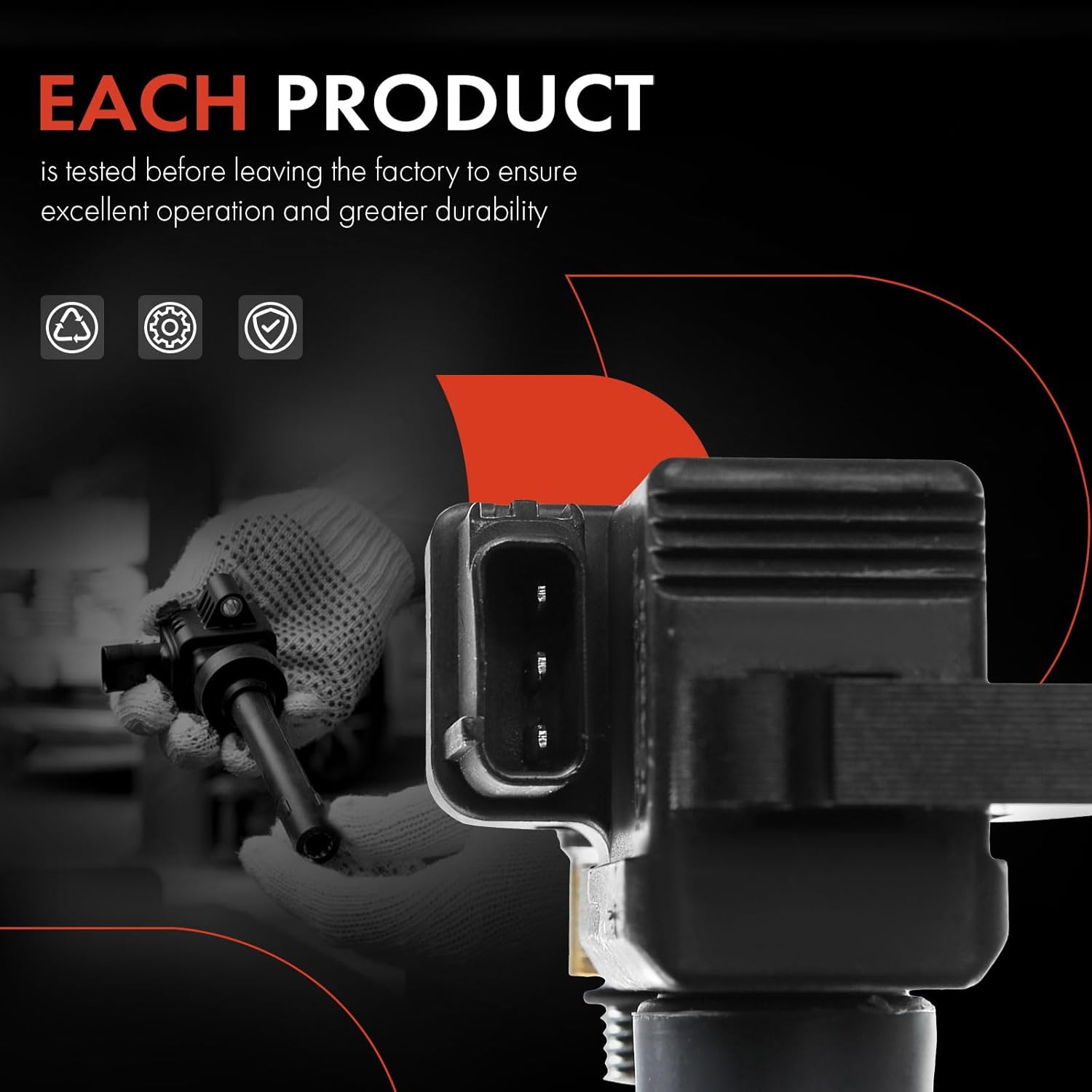 A-Premium Engine Ignition Coil Packs Compatible with Subaru Impreza 2002 H4 2.0L EJ205 Turbo Only 4-PC Set