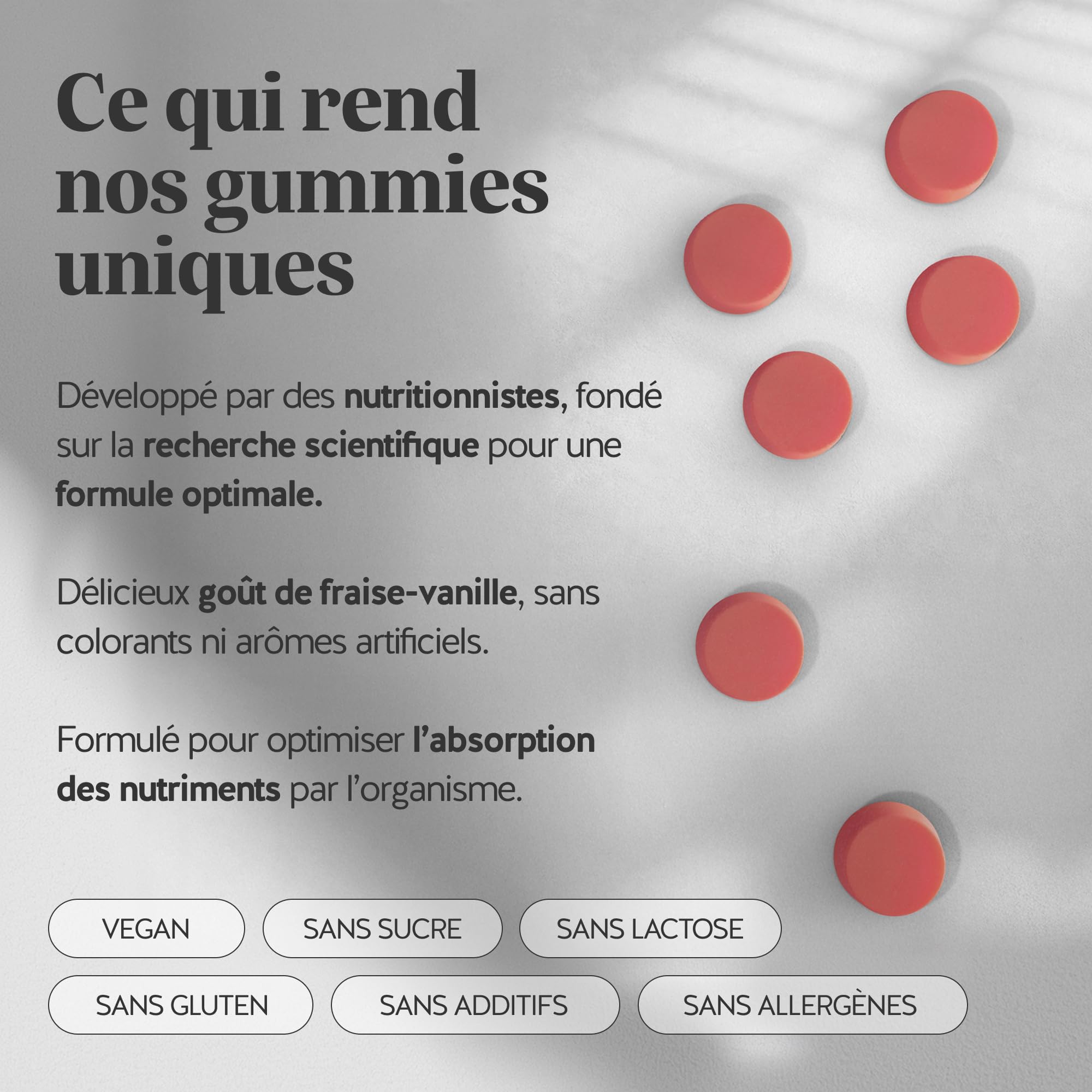 Gummies Magnésium 360mg – Daily Essentials – Contribue au fonctionnement normal des muscles, Métabolisme Energétique Normal – 60 Unités (2 mois) – Vegan, Sans Sucre – Bears with Benefits
