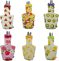 Vista 1 de 6 pañales lavables para pájaros, con forro impermeable y correas ajustables, pañales suaves reutilizables para periquitos, periquitos, mini
