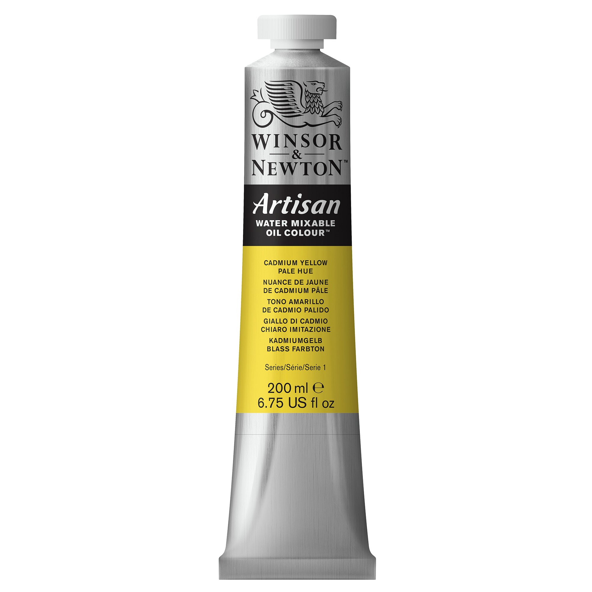 Winsor & Newton 1537119, Cadmium Yellow Pale Hue Artisan Water Mixable Oil Colour Paint, 200ml Tube, 200-ml