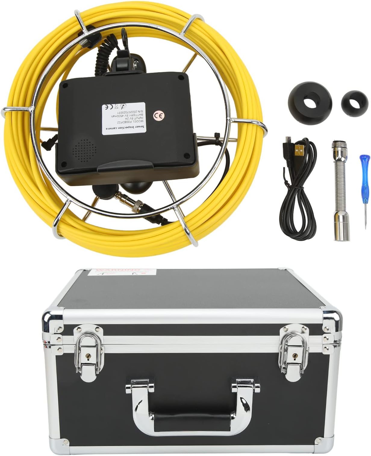 Sewer Camera Handheld Pipe Inspection Camera with 4.3 Inch Monitor 17MM 30m Cable Pipe Inspection Device for Drain Cleaning
