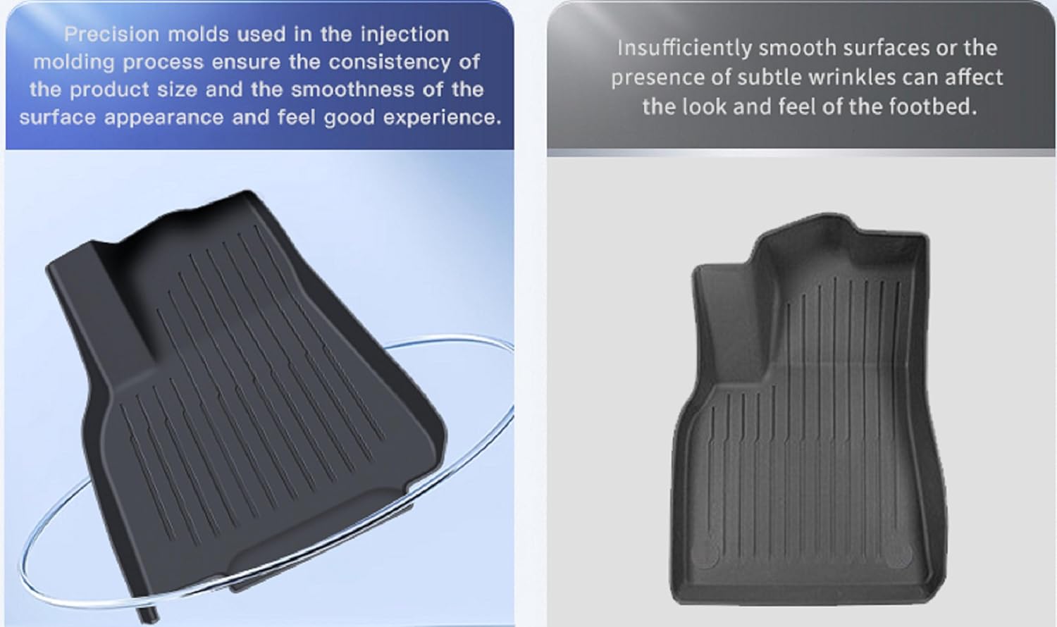 6 Pcs Floor Mats for Tesla Model Y Juniper 2025 2026 5-Seat All Weather Floor Mats Non-Slip Floor Liners and Cargo Trunk Mat Interior Accessories