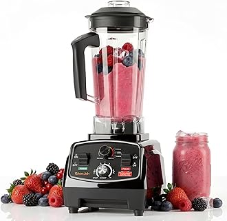 WantJoin Professional Blender, ETL listed 70oz Commercial Blender for kitchen Max 1800W High Power Home and Commercial with Timer, Smoothie Maker 2200ml for Crushing Ice, Frozen Dessert, Soup,fish