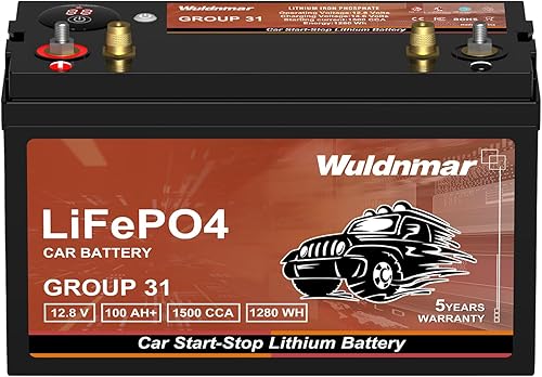 Vista 11 de Batería de coche LiFePO4 de litio de 12V BCI Grupo 47 600CCA Batería automotriz ligera de arranque y parada Tamaño H5