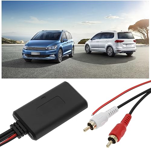Miniatura 3 de Adaptador de audio Bluetooth 5.0 para coche, 2 entrada RCA, inalámbrico, Bluetooth, módulo, AUX, cable adaptador para radio de coche, altavoz