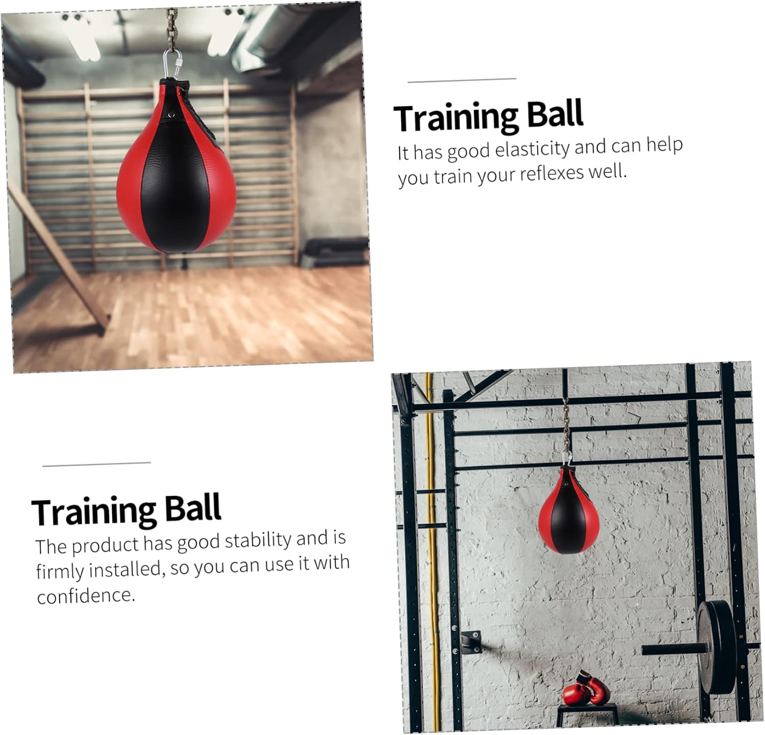 1Pc Professional Boxing Ball Hanging Decompression Speed Bag for Reflex Training PU Material Durable Boxing Equipment for Home Office and Gym Use
