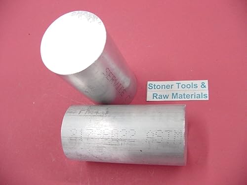 2 piezas 2-34 "OD aluminio 6061 barra redonda 3" largo +.07"-0 T6511 barra de torno sólido Stock