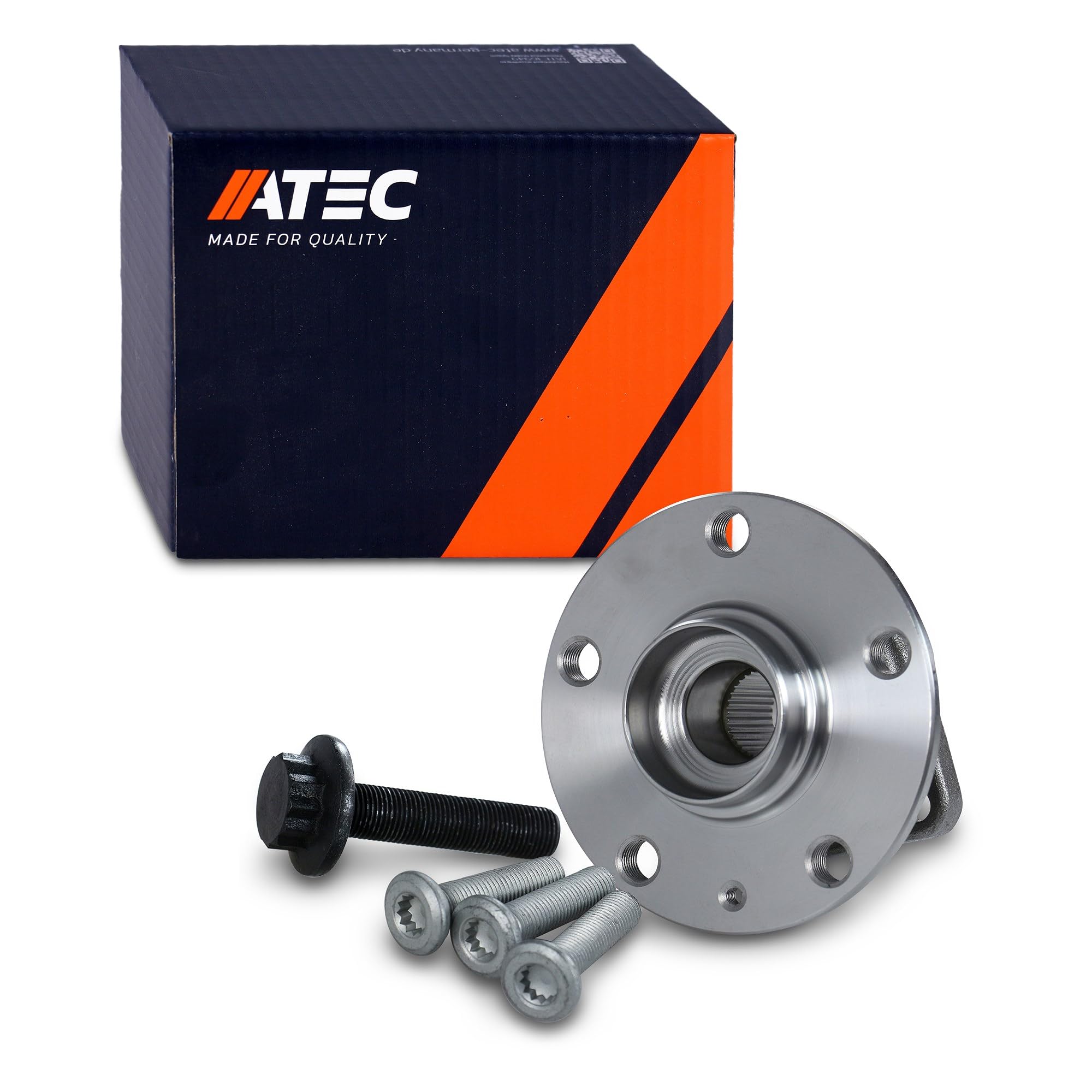 ATEC Germany 1x Cojinete de rueda delantero/trasero con sensor ABS Juego