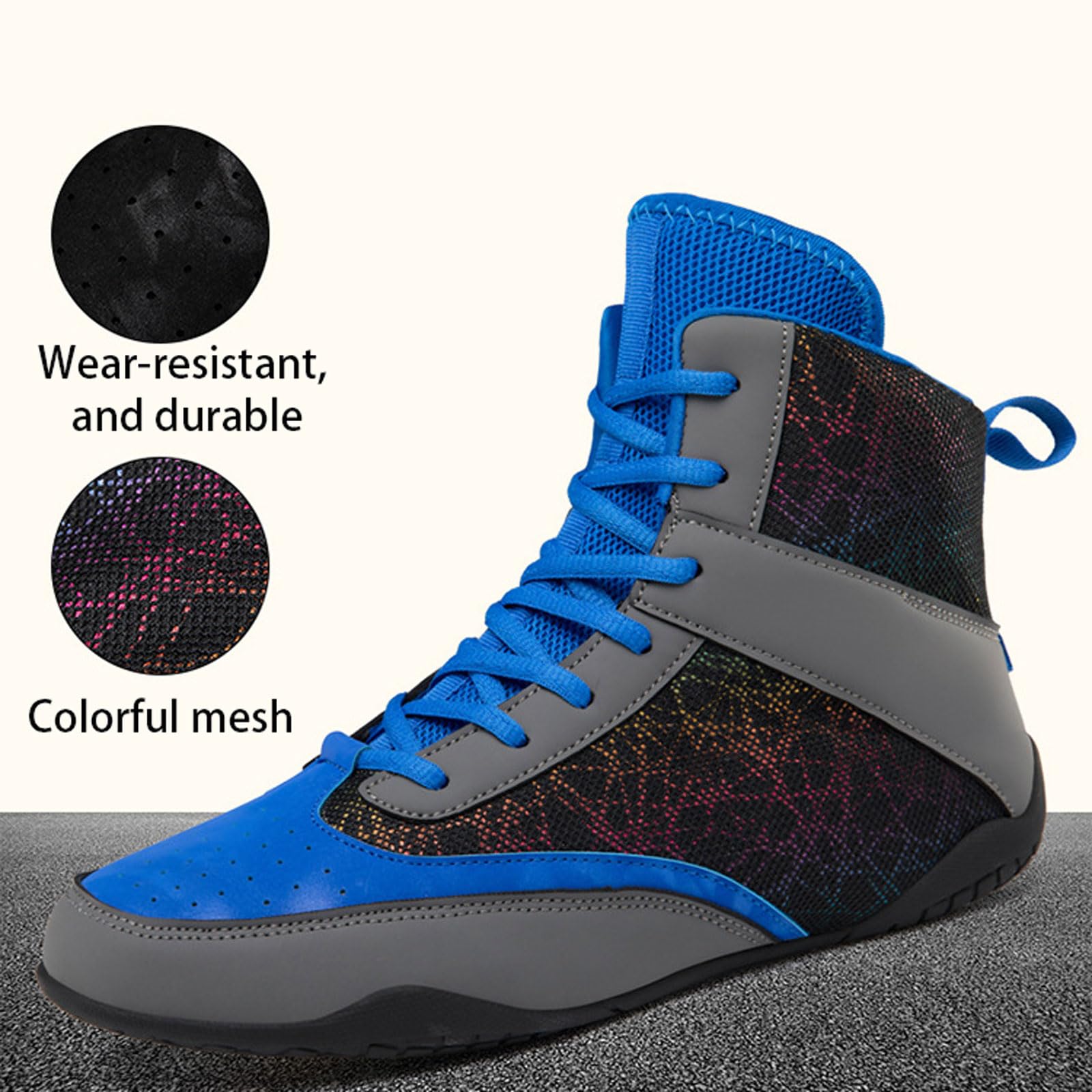 Buty zapaśnicze Lekkie antypoślizgowe buty treningowe do walki fitness. Buty bokserskie. Do treningu walki ćwiczeń fitness Muay Thai sztuki walki