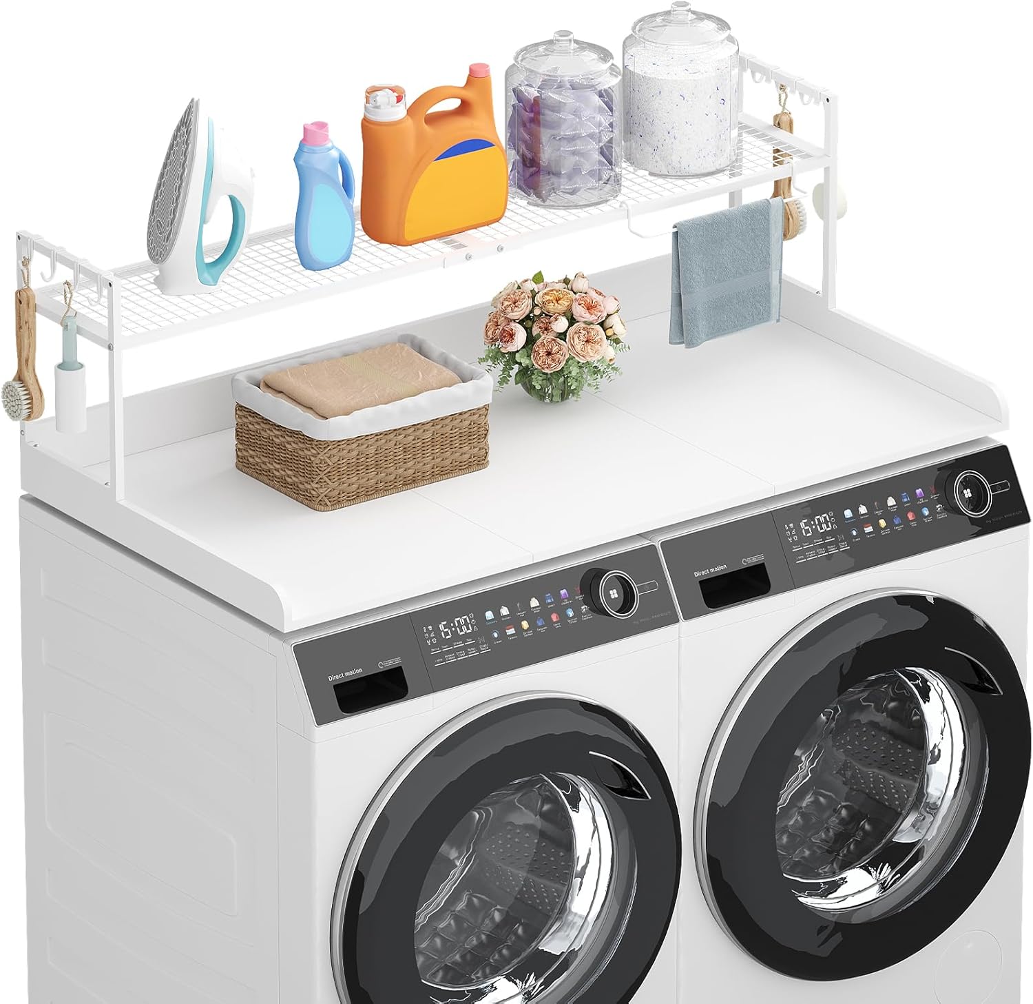 Lifewit Washer Dryer Countertop with Adjustable Shelf, Splice Sort, 54…