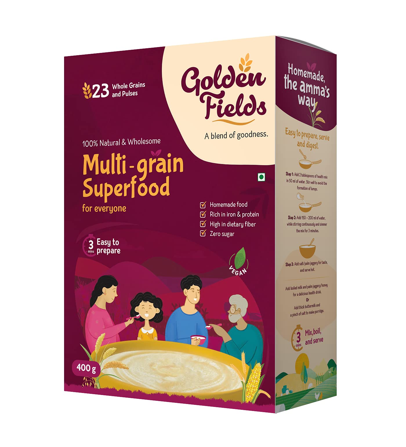 See full amazon price history chart for Golden Fields Multigrain Vegan Health Mix With 23 Natural Millets,Whole Grains,Pulses,Nuts & Spices | Sathu Maavu Golden Fields Multigrain Vegan Health Mix With 23 Natural Millets,Whole Grains,Pulses,Nuts & Spices | Sathu Maavu (B099NFV3DR) Amazon Price History, Amazon Price Tracker